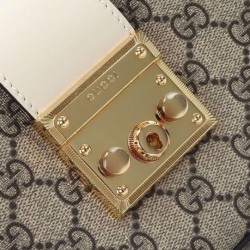 Replica perfetta Borsa a tracolla piccola Gucci Lucchetto 811705 Crema Imitazione Outlet Online