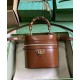 Miglior Falso Gucci Mini Borsa a tracolla in bambù 760200 Caffè Economiche Premium