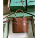 Miglior Falso Gucci Mini Borsa a tracolla in bambù 760200 Caffè Economiche Premium