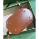 Miglior Falso Gucci Mini Borsa a tracolla in bambù 760200 Caffè Economiche Premium