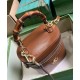 Miglior Falso Gucci Mini Borsa a tracolla in bambù 760200 Caffè Economiche Premium