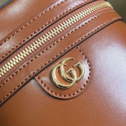 Miglior Falso Gucci Mini Borsa a tracolla in bambù 760200 Caffè Economiche Premium