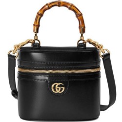 Perfette Qualità Repliche Gucci Mini Borsa a tracolla in bambù 760200 Nero Imitazione