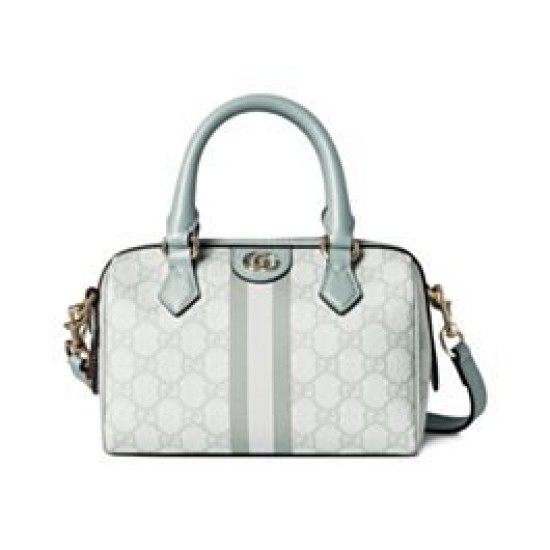 Perfette Qualità Repliche Borsa Gucci Ophidia GG mini con manico superiore 772053 Blu Imitazione