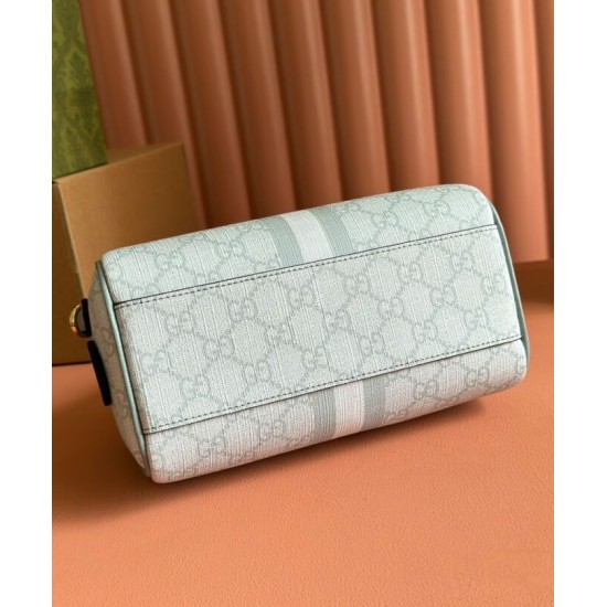 Perfette Qualità Repliche Borsa Gucci Ophidia GG mini con manico superiore 772053 Blu Imitazione