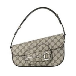 Replica perfetta Borsa a tracolla piccola Gucci Horsebit 1955 764155 Caffè Imitazione Outlet Online
