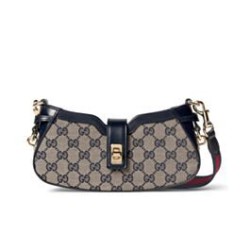 Miglior Falso Borsa a tracolla mini Gucci Moon Side 786015 Blu scuro Economiche Premium