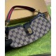 Miglior Falso Borsa a tracolla mini Gucci Moon Side 786015 Blu scuro Economiche Premium