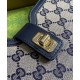 Miglior Falso Borsa a tracolla mini Gucci Moon Side 786015 Blu scuro Economiche Premium