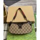 Replica perfetta Borsa a tracolla mini Gucci Moon Side 786015 Caffè scuro Imitazione Outlet Online