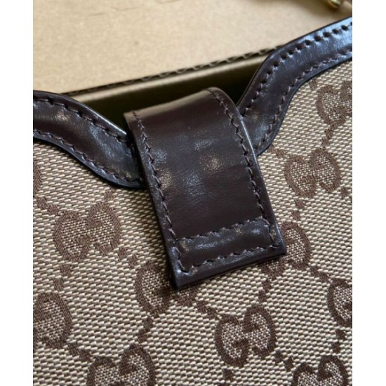 Replica perfetta Borsa a tracolla mini Gucci Moon Side 786015 Caffè scuro Imitazione Outlet Online
