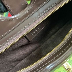 Replica perfetta Borsa a tracolla mini Gucci Moon Side 786015 Caffè scuro Imitazione Outlet Online