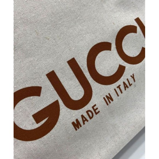 Replica perfetta Borsa tote media Gucci con stampa Gucci 772176 Caffè Imitazione Outlet Online