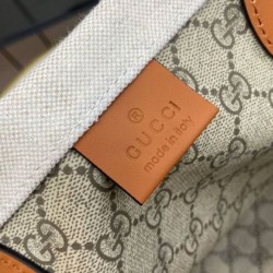 Replica perfetta Borsa tote media Gucci con stampa Gucci 772176 Caffè Imitazione Outlet Online