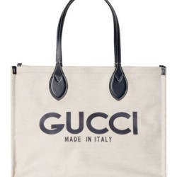 Miglior Falso Borsa tote media Gucci con stampa Gucci 772176 Nera Economiche Premium