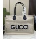 Miglior Falso Borsa tote media Gucci con stampa Gucci 772176 Nera Economiche Premium