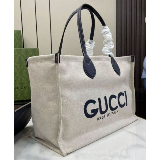 Miglior Falso Borsa tote media Gucci con stampa Gucci 772176 Nera Economiche Premium