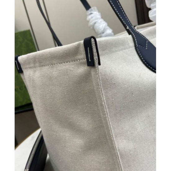 Miglior Falso Borsa tote media Gucci con stampa Gucci 772176 Nera Economiche Premium