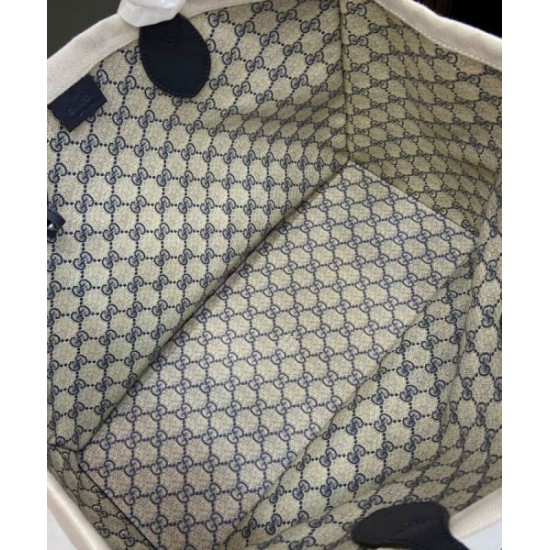 Miglior Falso Borsa tote media Gucci con stampa Gucci 772176 Nera Economiche Premium