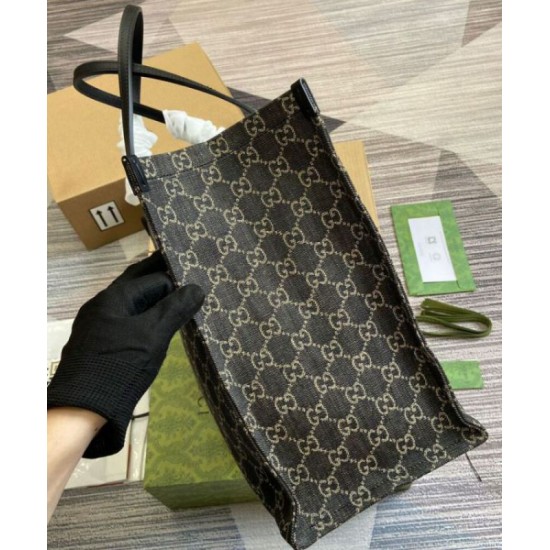 Migliore Repliche Borsa tote grande Gucci Ophidia GG 772184 Nero Economiche Outlet Online