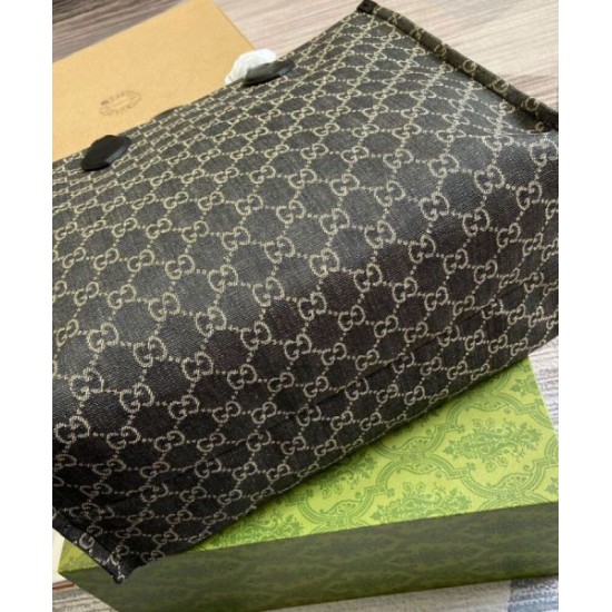Migliore Repliche Borsa tote grande Gucci Ophidia GG 772184 Nero Economiche Outlet Online