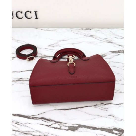 Replica perfetta Borsa tote piccola Gucci con chiusura a gancio 795349 Malva Imitazione Outlet Online