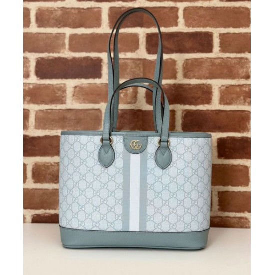 Repliche Borsa tote piccola Gucci Ophidia 765043 Blu Imitazioni Premium Replica perfetta Borsa tote piccola Gucci Ophidia 765043 Blu Imitazione Outlet Online
