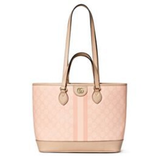 Miglior Falso Borsa tote piccola Gucci Ophidia 765043 Rosa Economiche Premium