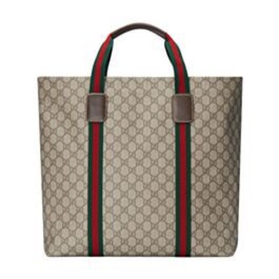 Migliore Repliche Borsa tote media Gucci GG Tender 763287 Caffè scuro Economiche Outlet Online