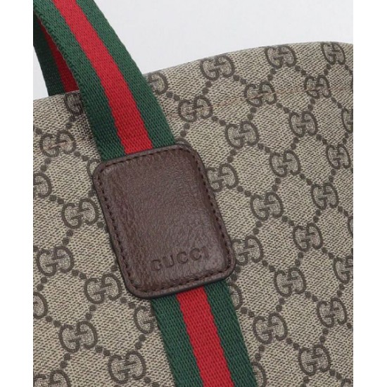 Migliore Repliche Borsa tote media Gucci GG Tender 763287 Caffè scuro Economiche Outlet Online