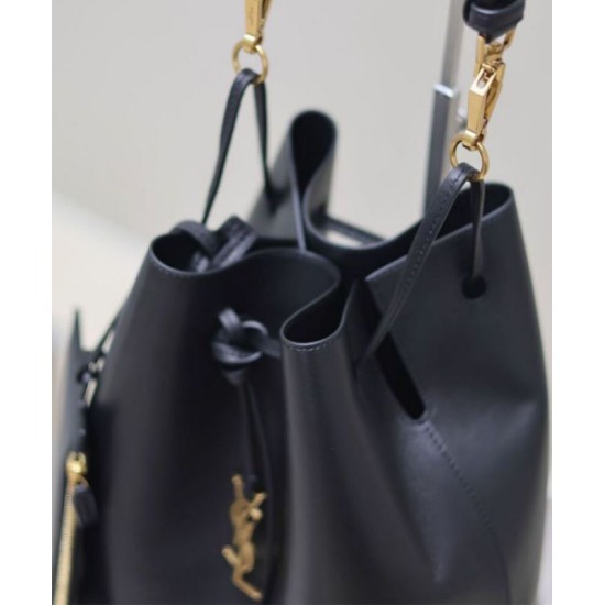Perfette Qualità Repliche YSL Saint Laurent Paris Vii Pochon In Pelle Di Agnello Nero Imitazione