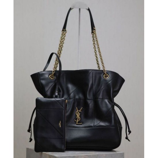 Replica perfetta YSL Saint Laurent Jamie 4.3 Borsa Tote In Pelle Di Montone Nero Imitazione Outlet Online