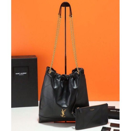 Miglior Falso YSL Saint Laurent Jamie 4.3 Pochon In Pelle Di Agnello Nero Economiche Premium