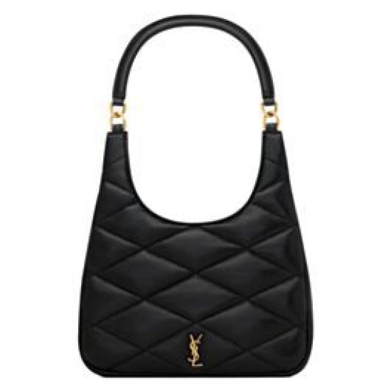 Perfette Qualità Repliche YSL Saint Laurent Sade Hobo In Pelle Di Agnello Nero Imitazione
