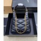 Perfette Qualità Repliche YSL Saint Laurent Sade Hobo In Pelle Di Agnello Nero Imitazione