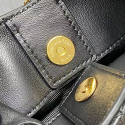 Perfette Qualità Repliche YSL Saint Laurent Sade Hobo In Pelle Di Agnello Nero Imitazione