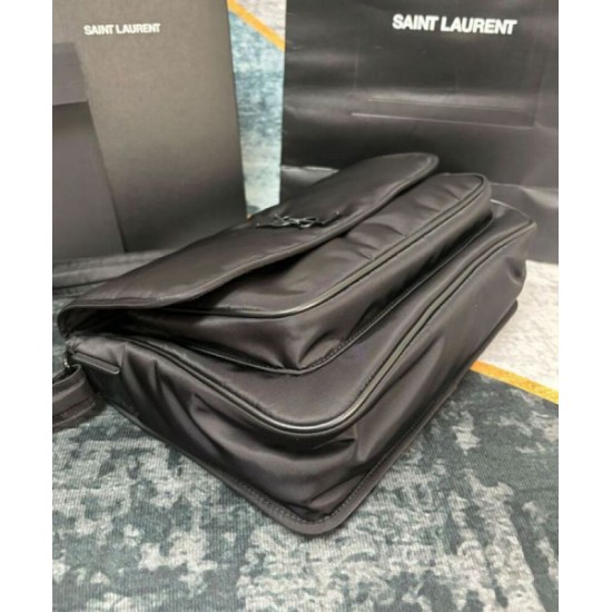 Perfette Qualità Repliche YSL Saint Laurent Niki Messenger In Econyl 757146 Nero Imitazione
