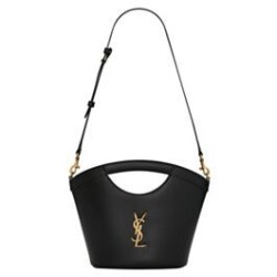 Migliore Repliche YSL Saint Laurent Celia Mini Tote In Pelle Liscia Nero Economiche Outlet Online