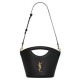 Migliore Repliche YSL Saint Laurent Celia Mini Tote In Pelle Liscia Nero Economiche Outlet Online
