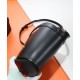 Migliore Repliche YSL Saint Laurent Celia Mini Tote In Pelle Liscia Nero Economiche Outlet Online