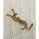 Migliore Replica Pochette YSL Saint Laurent Gaby con cerniera in pelle di agnello trapuntata color crema Imitazioni Outlet Italia Miglior Falso Pochette YSL Saint Laurent Gaby con cerniera in pelle di agnello trapuntata color crema Economiche Premium