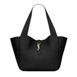 Replica perfetta YSL Saint Laurent Bea Tote In Pelle Granulata Nero Imitazione Outlet Online