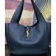 Replica perfetta YSL Saint Laurent Bea Tote In Pelle Granulata Nero Imitazione Outlet Online