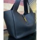 Replica perfetta YSL Saint Laurent Bea Tote In Pelle Granulata Nero Imitazione Outlet Online