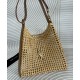 Migliore Repliche YSL Saint Laurent Oxalis Borsa In Rafia Macrame Albicocca Economiche Outlet Online