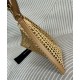 Migliore Repliche YSL Saint Laurent Oxalis Borsa In Rafia Macrame Albicocca Economiche Outlet Online
