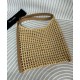 Migliore Repliche YSL Saint Laurent Oxalis Borsa In Rafia Macrame Albicocca Economiche Outlet Online