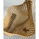 Migliore Repliche YSL Saint Laurent Oxalis Borsa In Rafia Macrame Albicocca Economiche Outlet Online