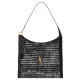 Migliore Repliche Borsa YSL Saint Laurent Oxalis in rafia macramè nera Economiche Outlet Online