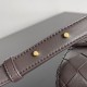 Migliore Repliche Borsa a tracolla Mini Andiamo Bottega Veneta agnello intrecciata fondente Economiche Outlet Online